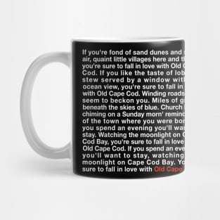 Old Cape Cod (White Lettering) Mug